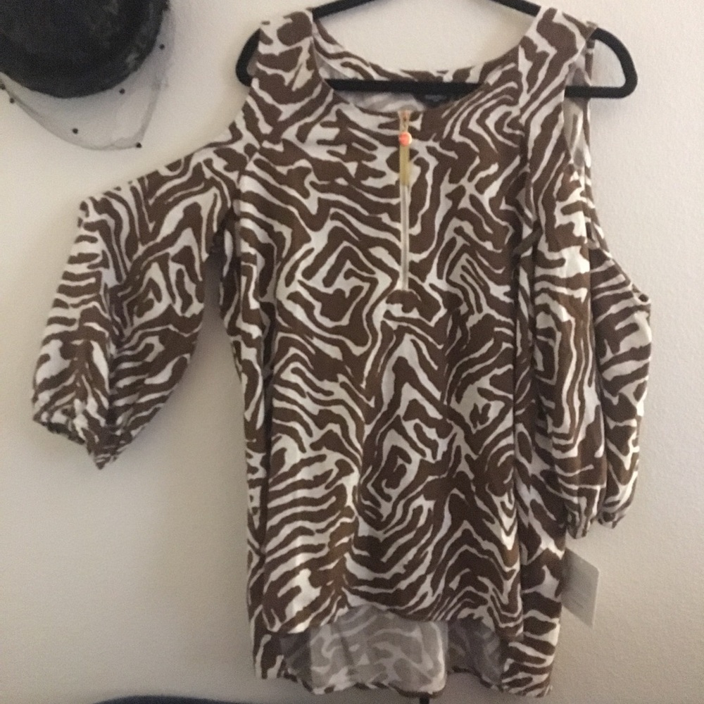 Ellen Tracy Zebra Earth Linen